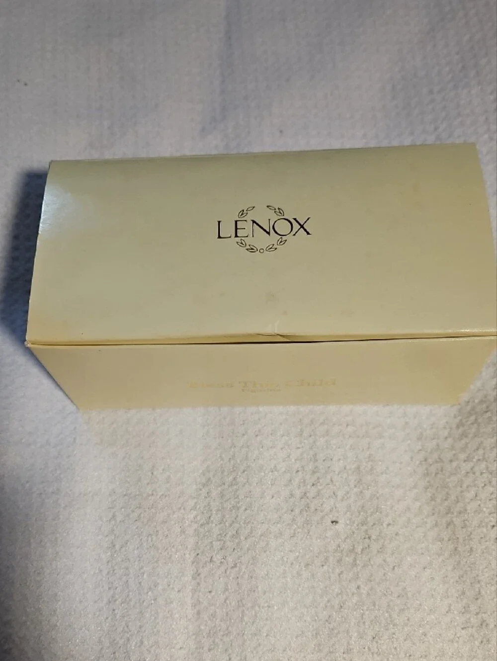 Lenox Cream Porcelain Figurine with Gold Trim 
